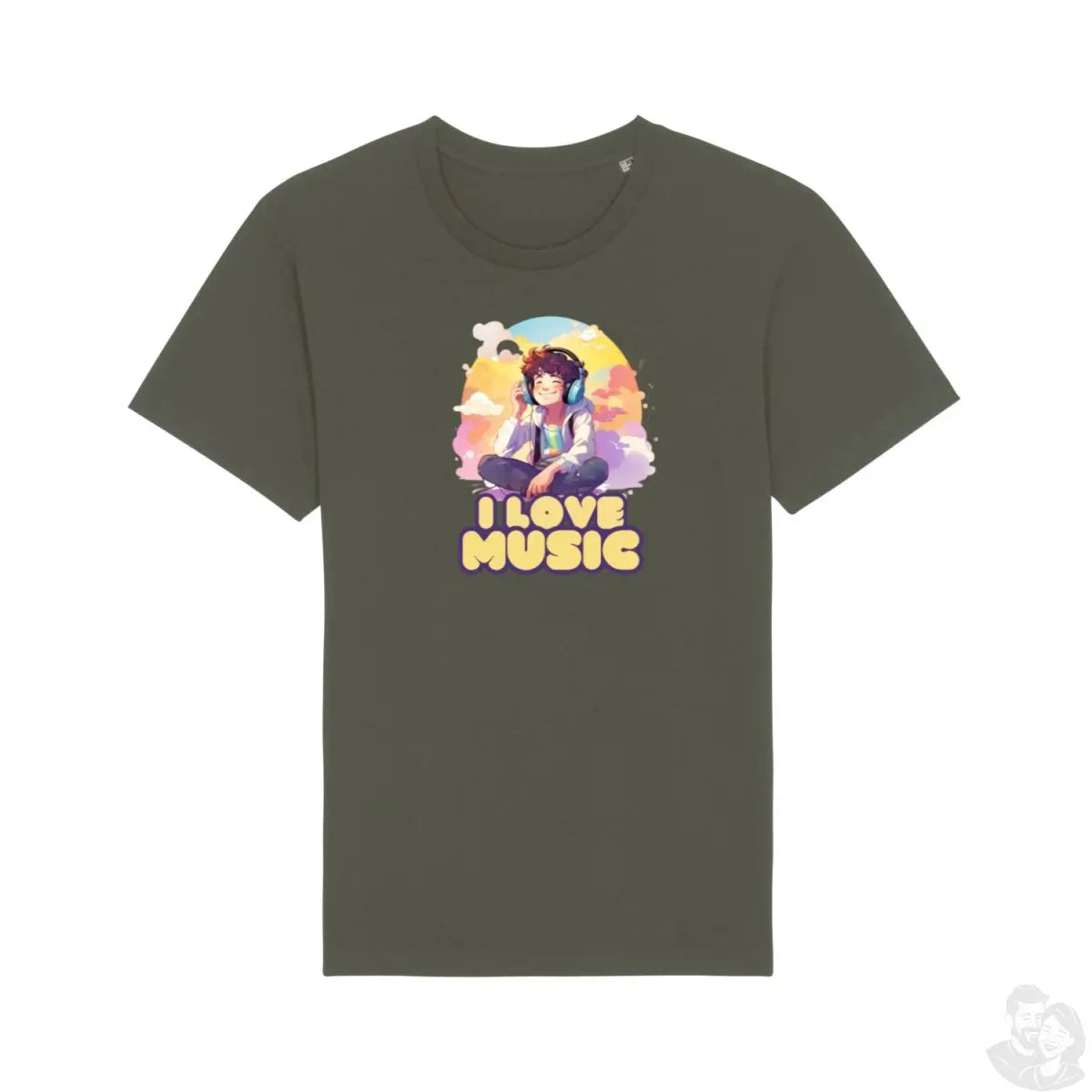 I love Music T - Shirt Design für Musikliebhaber - Stanley&Stella - T - Shirt bei HappyHugPixels