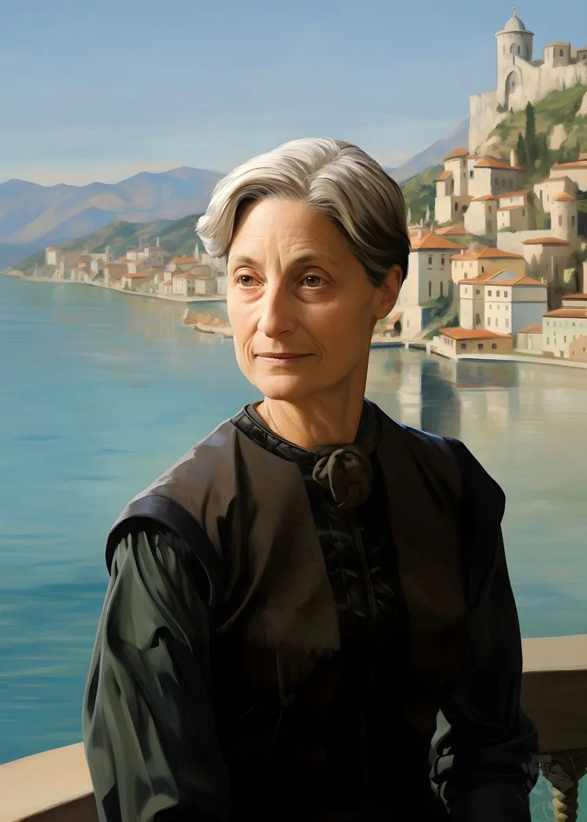 Judith Butler Portrait Leinwand - Renaissance KI Bild - Poster bei HappyHugPixels