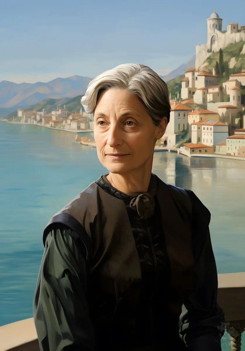 Judith Butler Portrait Leinwand - Renaissance KI Bild - Poster bei HappyHugPixels