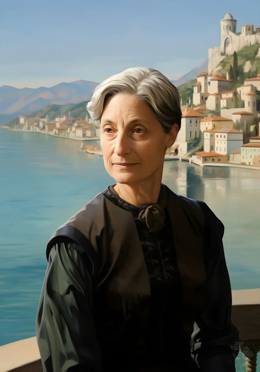 Judith Butler Portrait Leinwand - Renaissance KI Bild - Poster bei HappyHugPixels