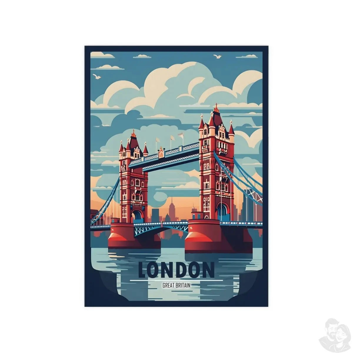 London Bridge Travel - Poster - Großbritanniens Wahrzeichen - Poster bei HappyHugPixels
