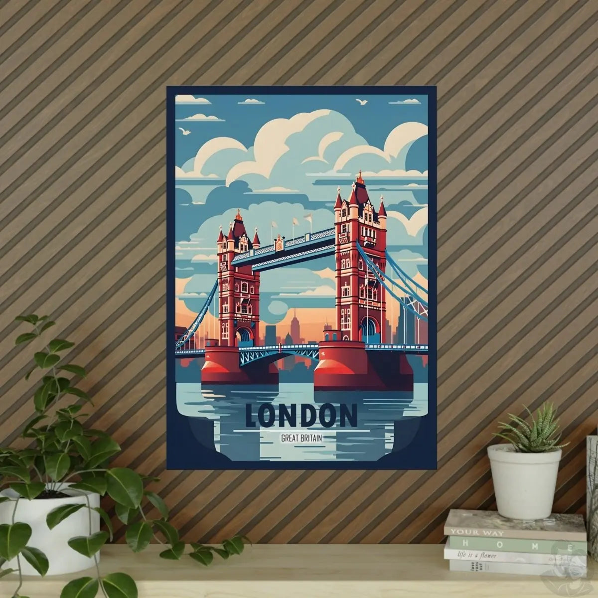 London Bridge Travel - Poster - Großbritanniens Wahrzeichen - Poster bei HappyHugPixels