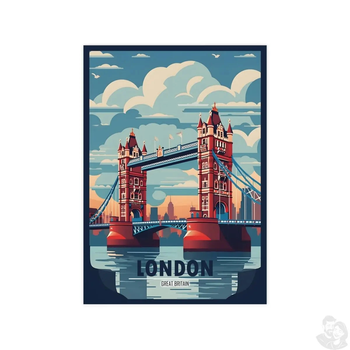 London Bridge Travel - Poster - Großbritanniens Wahrzeichen - Poster bei HappyHugPixels