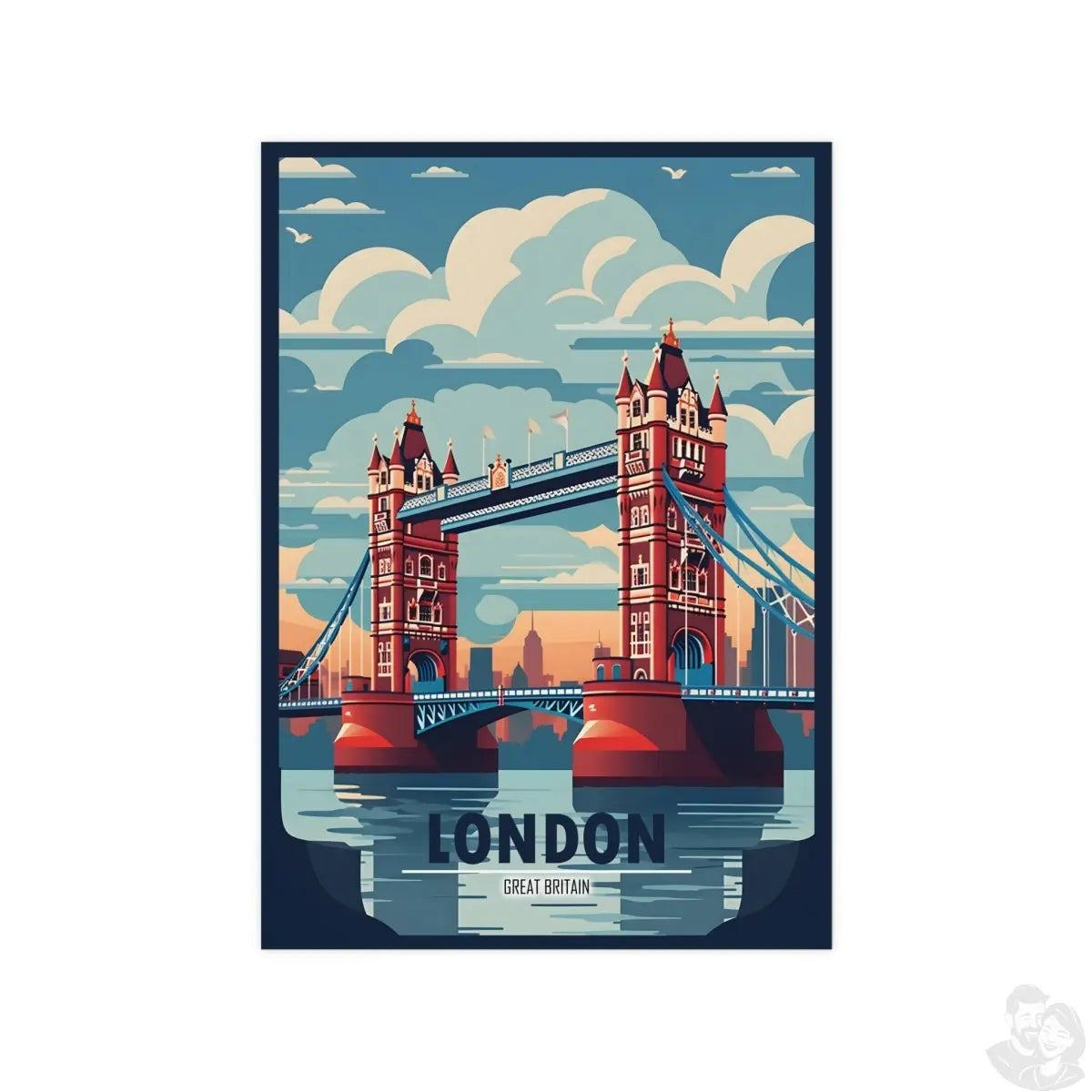 London Bridge Travel - Poster - Großbritanniens Wahrzeichen - Poster bei HappyHugPixels