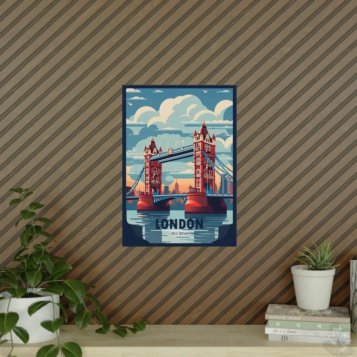 London Bridge Travel - Poster - Großbritanniens Wahrzeichen - Poster bei HappyHugPixels
