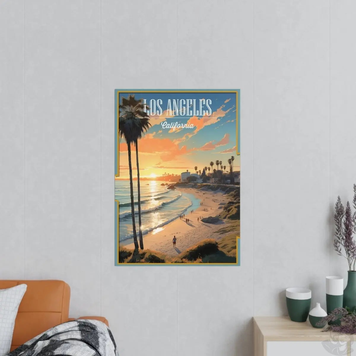 Los Angeles Poster - Palmenparadies als perfekte Urlaubserinnerung - Poster bei HappyHugPixels