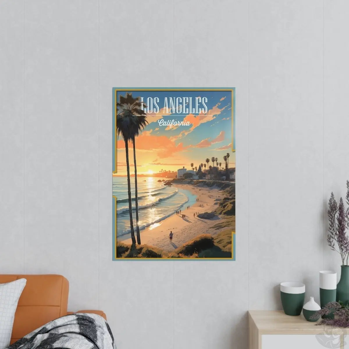 Los Angeles Poster - Palmenparadies als perfekte Urlaubserinnerung - Poster bei HappyHugPixels