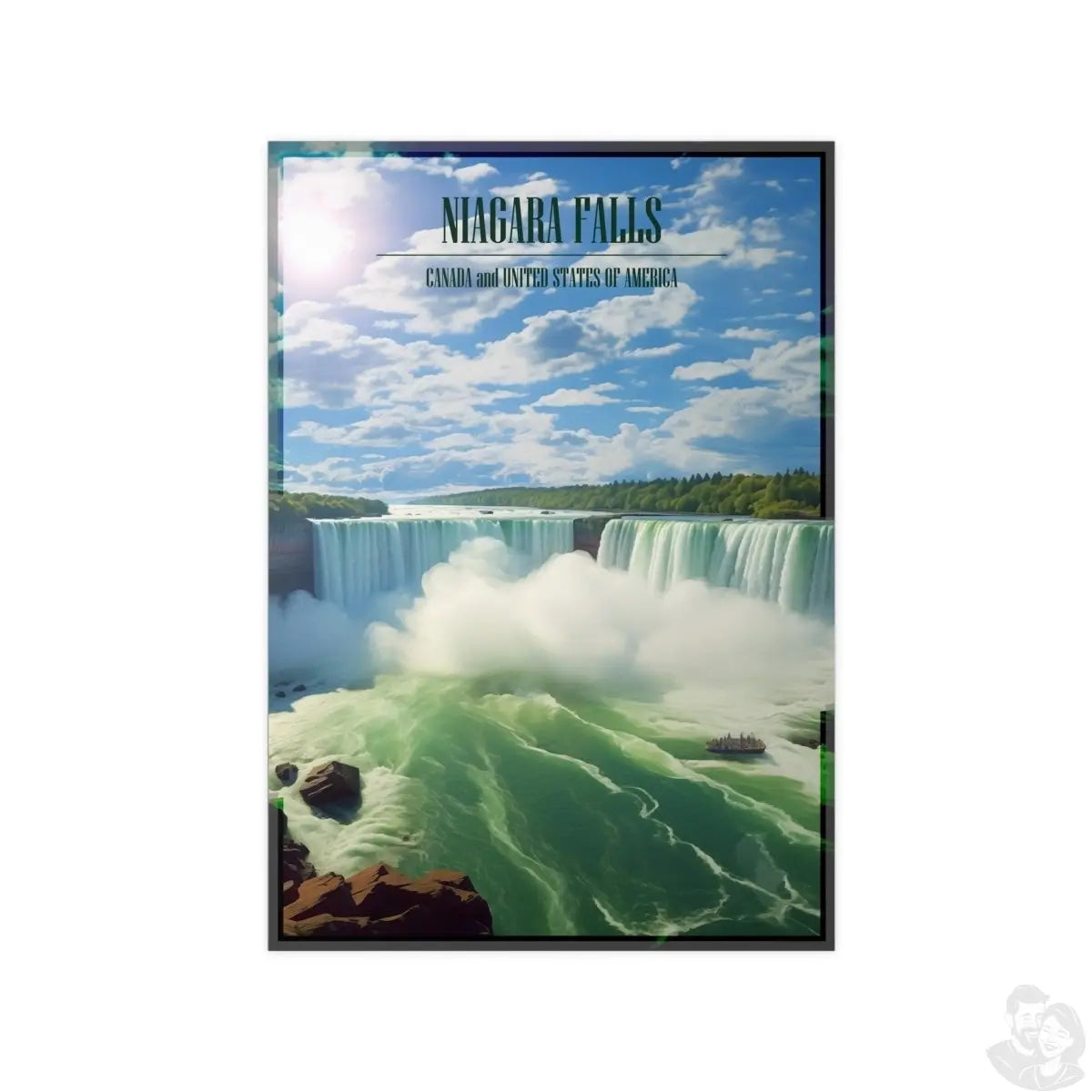 Majestätische Niagara Fälle Travelposter - Ein Naturspektakel - Poster bei HappyHugPixels