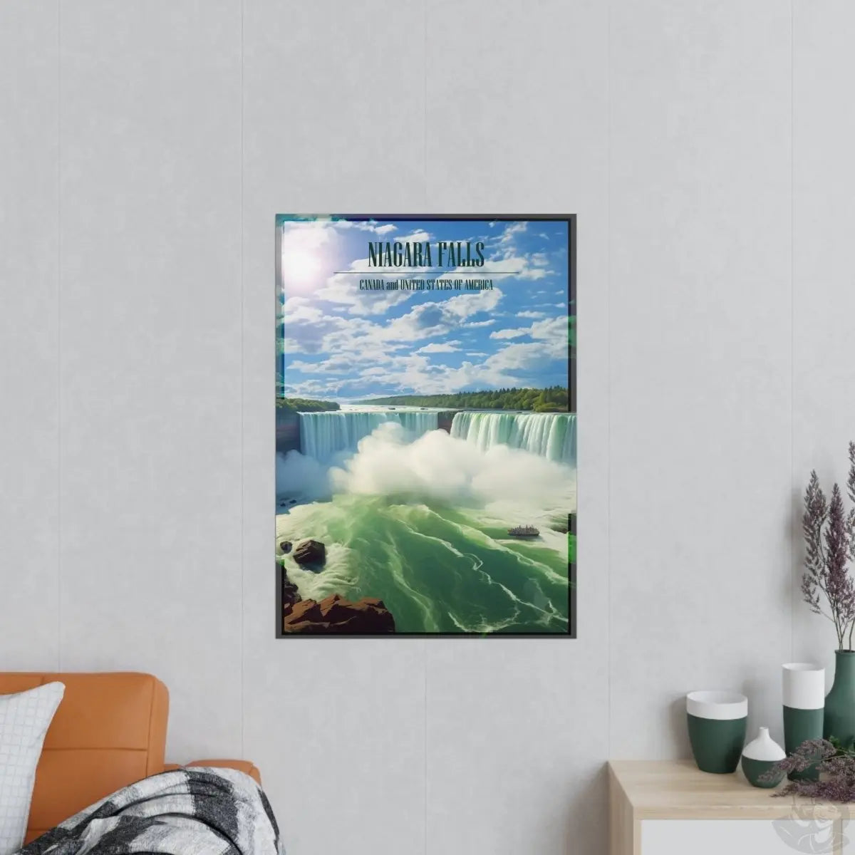 Majestätische Niagara Fälle Travelposter - Ein Naturspektakel - Poster bei HappyHugPixels