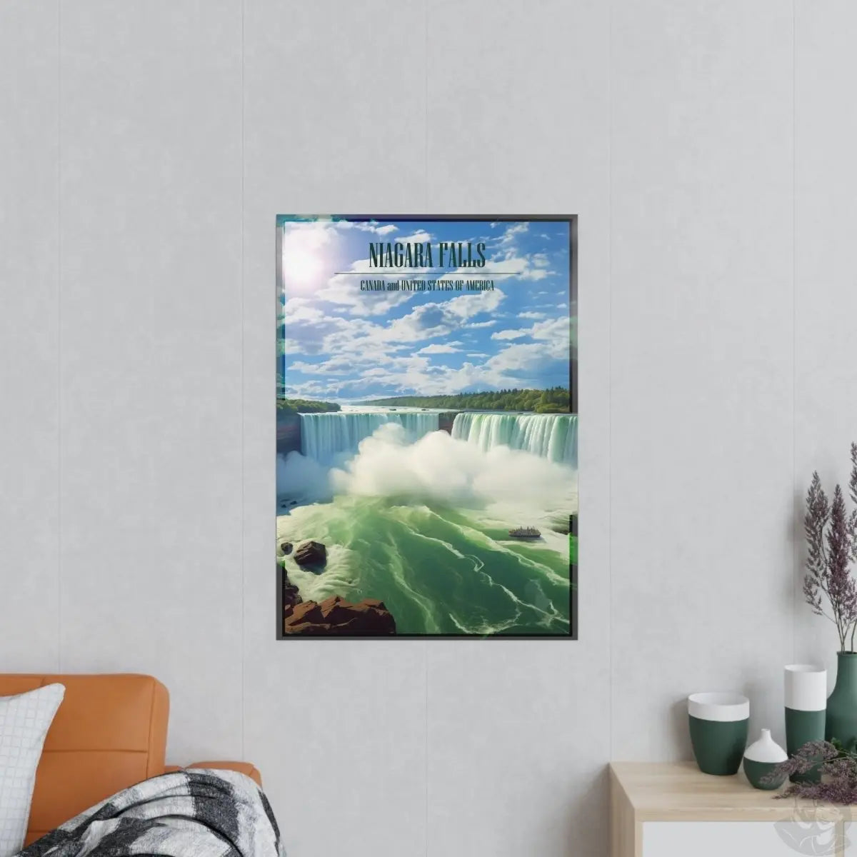 Majestätische Niagara Fälle Travelposter - Ein Naturspektakel - Poster bei HappyHugPixels