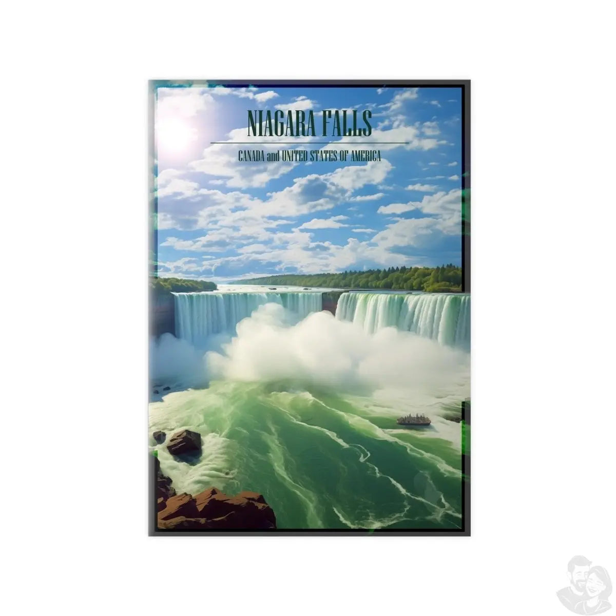 Majestätische Niagara Fälle Travelposter - Ein Naturspektakel - Poster bei HappyHugPixels