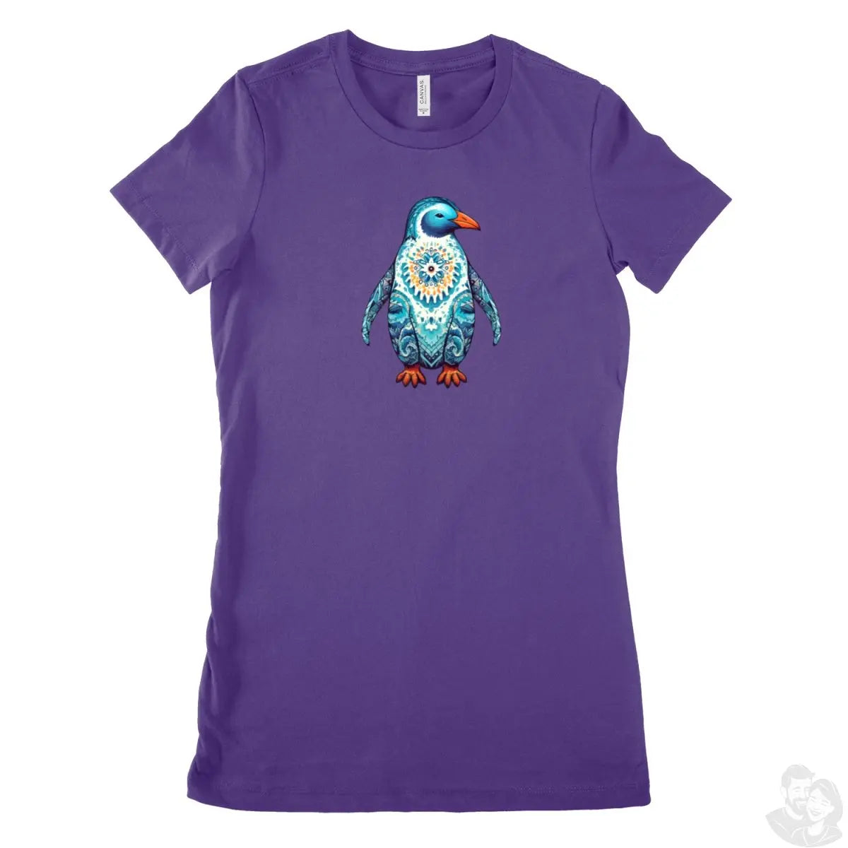 Mandala Pinguin T - Shirt - Bella & Canvas The Favorite 100% Baumwolle - T - Shirt bei HappyHugPixels