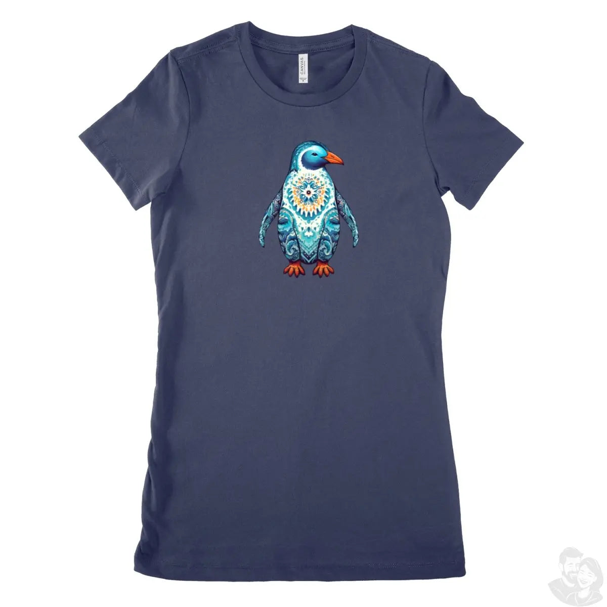 Mandala Pinguin T - Shirt - Bella & Canvas The Favorite 100% Baumwolle - T - Shirt bei HappyHugPixels