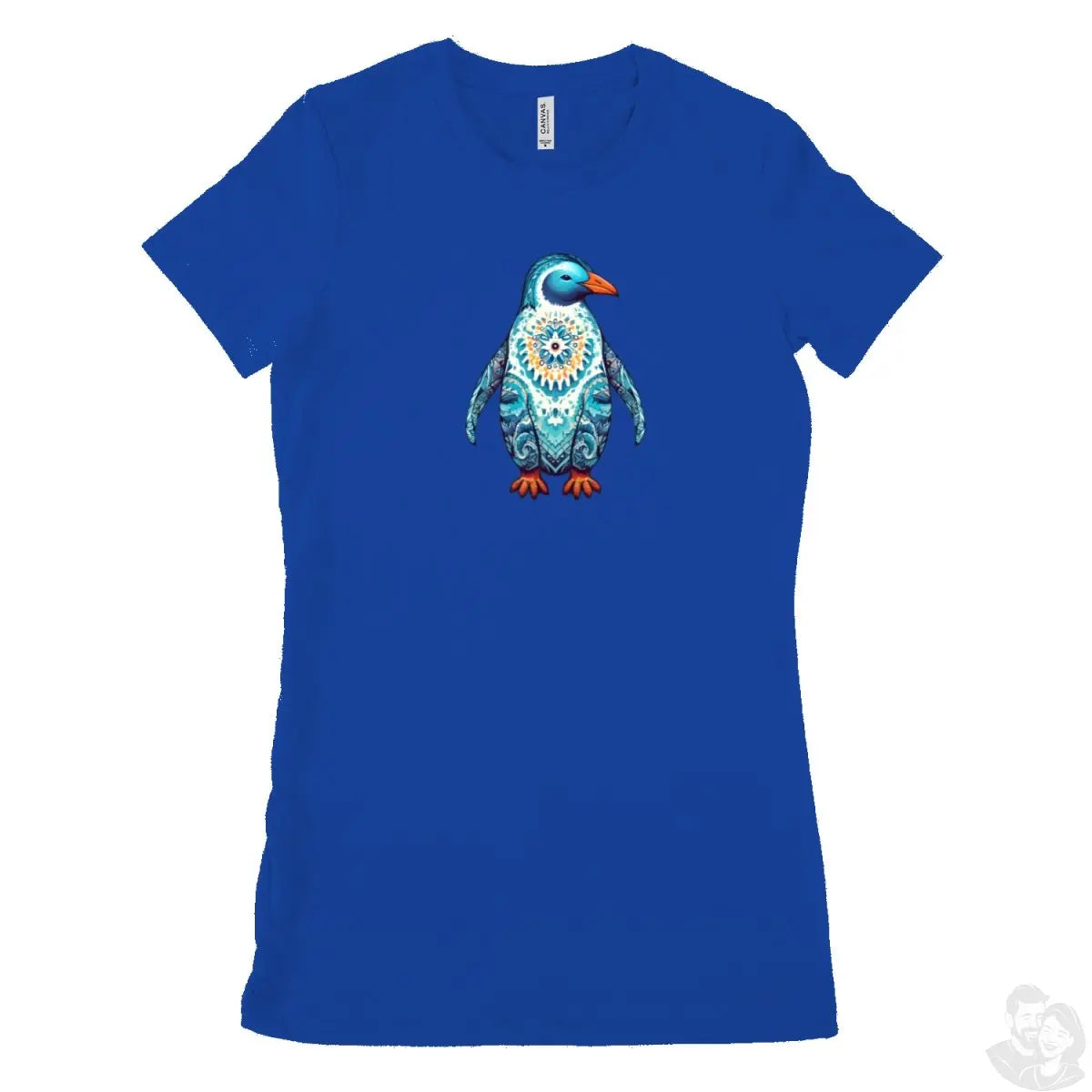 Mandala Pinguin T - Shirt - Bella & Canvas The Favorite 100% Baumwolle - T - Shirt bei HappyHugPixels