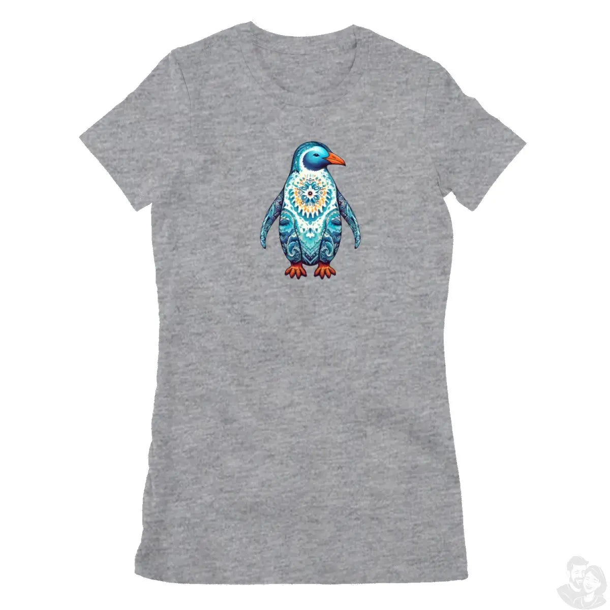 Mandala Pinguin T - Shirt - Bella & Canvas The Favorite 100% Baumwolle - T - Shirt bei HappyHugPixels