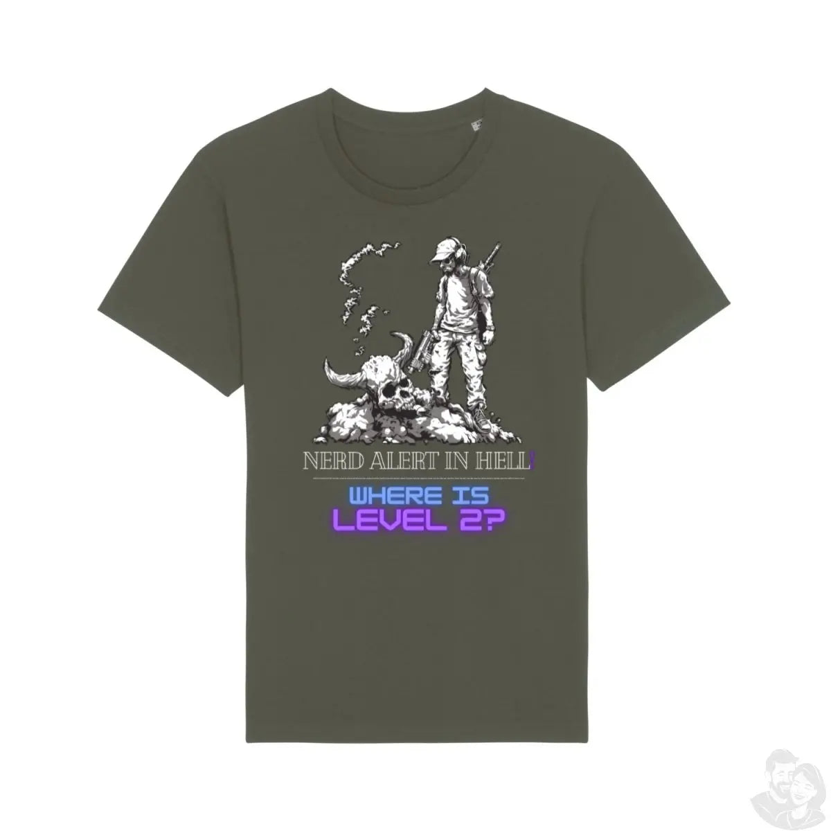 Nerd Alert in Hell T - Shirt - 'Where is Level 2?' – Gaming & Style - T - Shirt bei HappyHugPixels