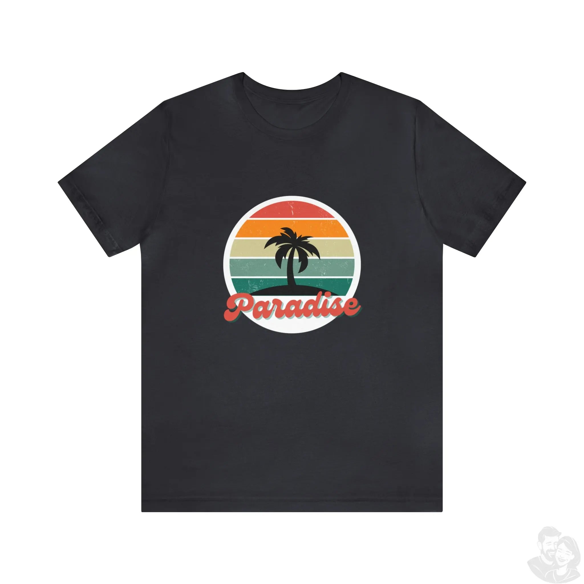 "Paradise"-Retro-Motiv T-Shirt - Vintage-Stil trifft Komfort - Unisex Jersey Short Sleeve Tee - HappyHugPixels Paradise Retro