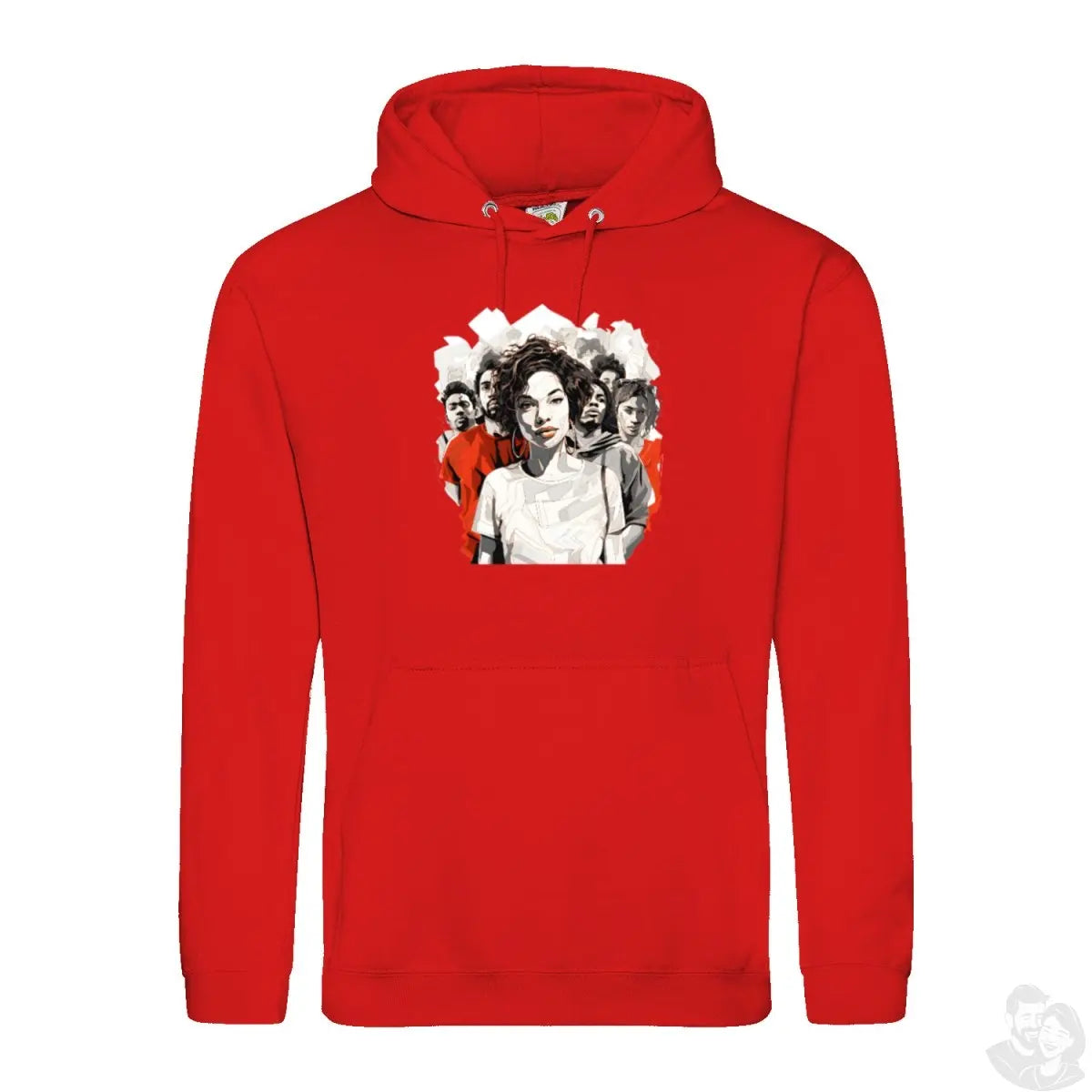 People Hoodie - Looking Gildan Hooded Sweatshirt 18500 - Hoodie bei HappyHugPixels