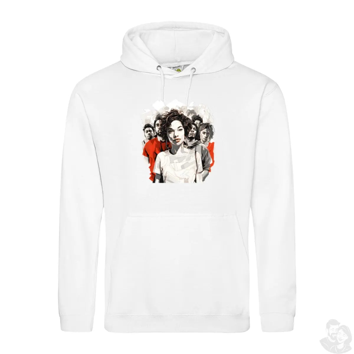 People Hoodie - Looking Gildan Hooded Sweatshirt 18500 - Hoodie bei HappyHugPixels