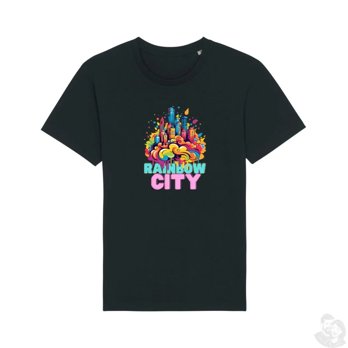 Rainbow City T - Shirt - Stilvolle Urban - Mode trifft auf Naturliebhaber - T - Shirt bei HappyHugPixels