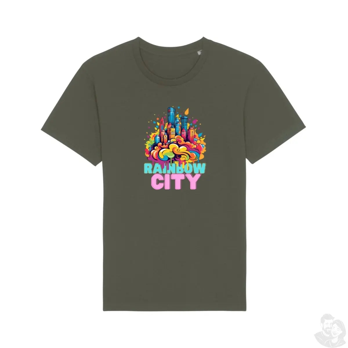 Rainbow City T - Shirt - Stilvolle Urban - Mode trifft auf Naturliebhaber - T - Shirt bei HappyHugPixels