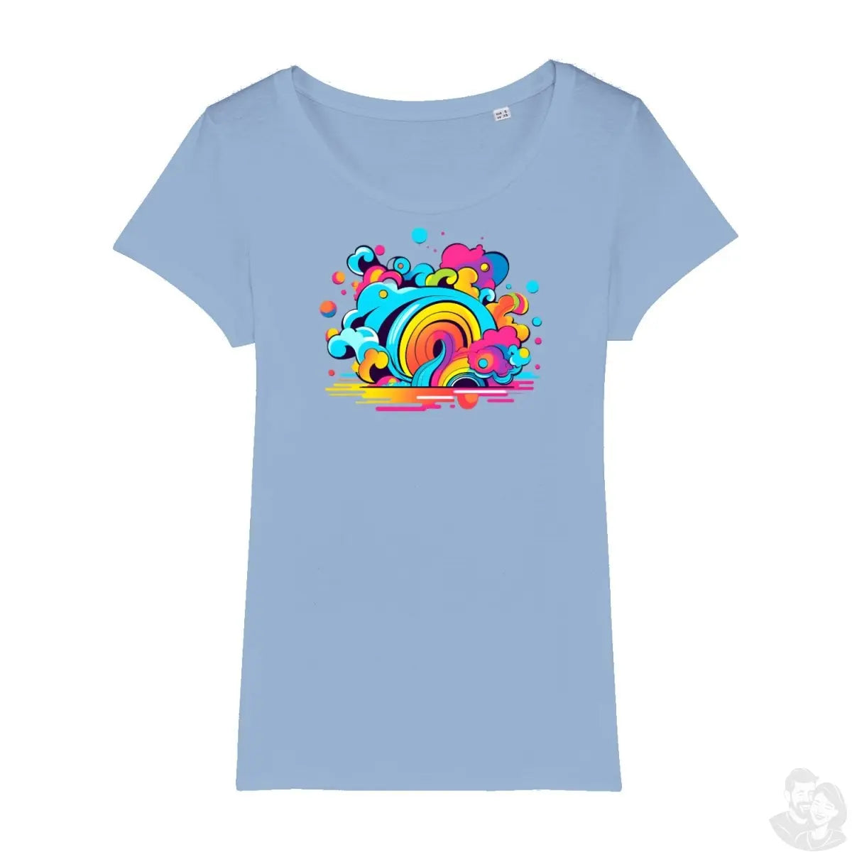 Regenbogen T - Shirt - Kunst - KI Illustration - Modernes Damen T - Shirt - T - Shirt bei HappyHugPixels