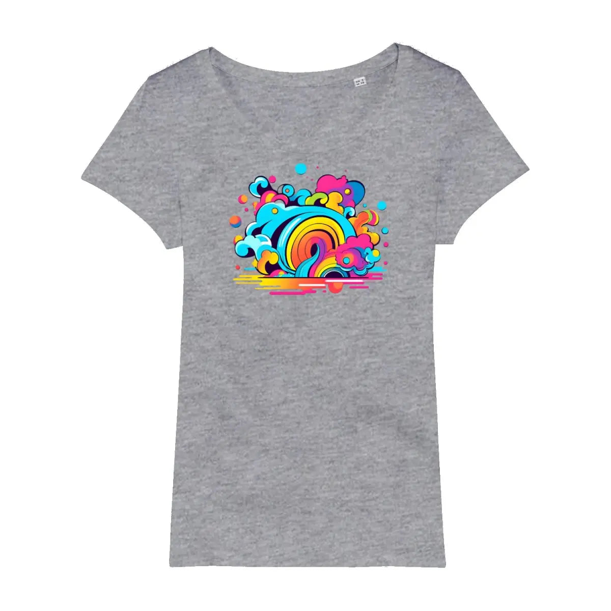 Regenbogen T - Shirt - Kunst - KI Illustration - Modernes Damen T - Shirt - T - Shirt bei HappyHugPixels
