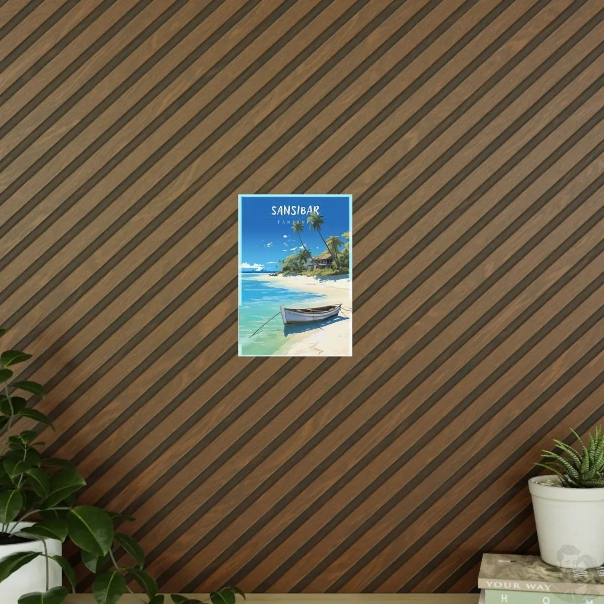 Sansibar Poster - Tropische Idylle Tansania - Travelposter - Poster bei HappyHugPixels