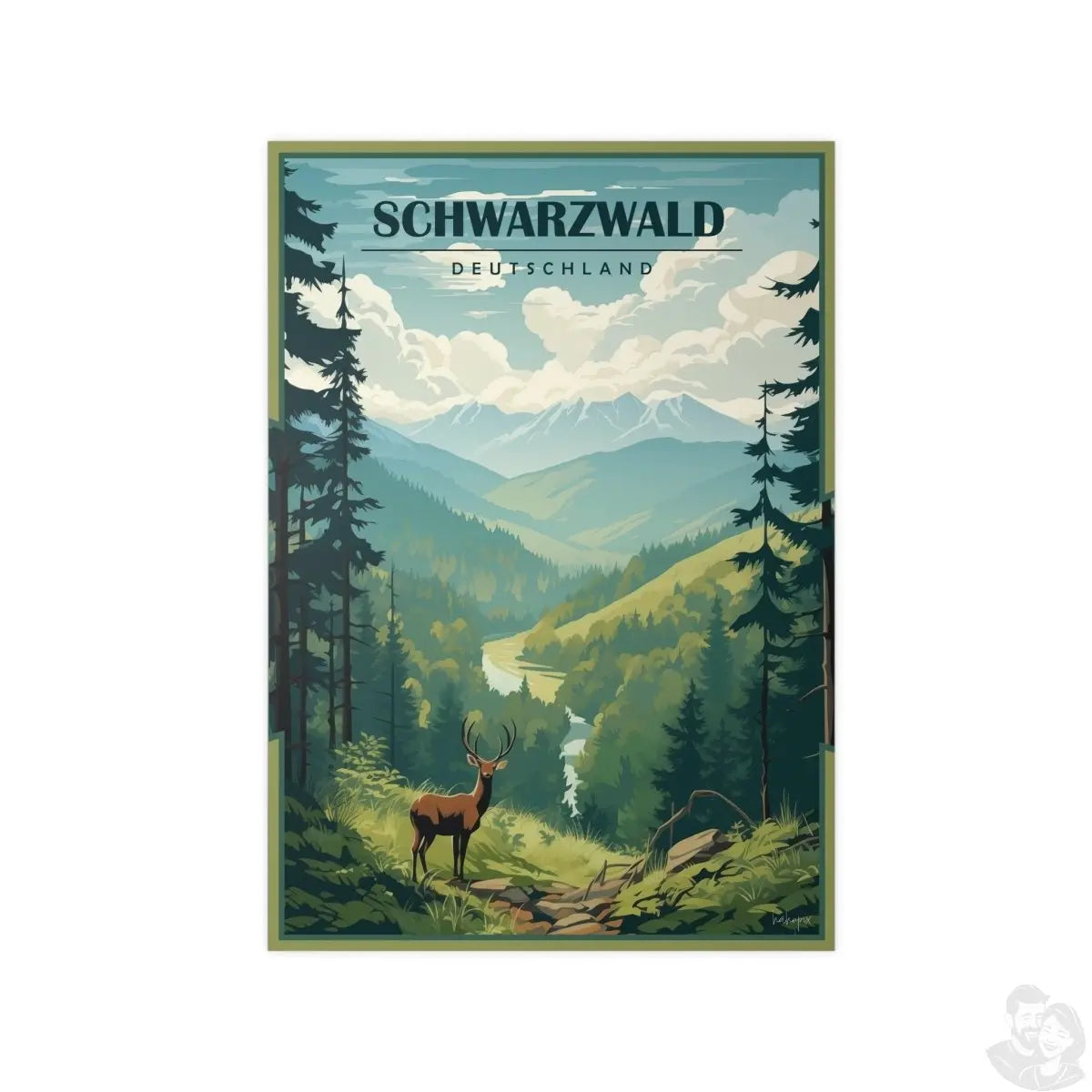 Schwarzwald Poster - Erlebe den Zauber des Schwarzwald in Deutschland - Poster bei HappyHugPixels