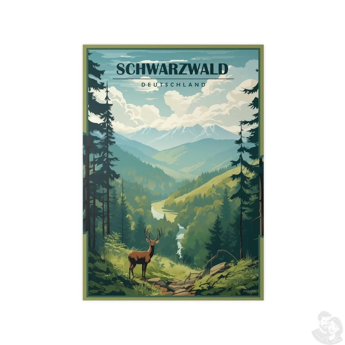 Schwarzwald Poster - Erlebe den Zauber des Schwarzwald in Deutschland - Poster bei HappyHugPixels