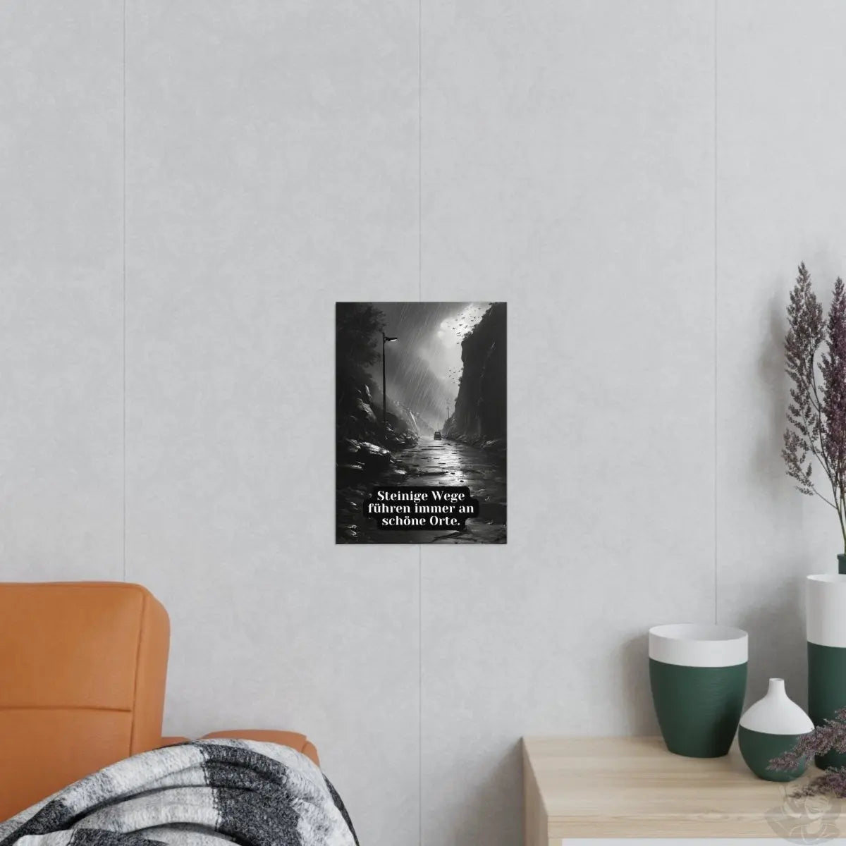 Steinige Wege des Lebens Poster - Deine Hilfe im Alltag - Poster bei HappyHugPixels