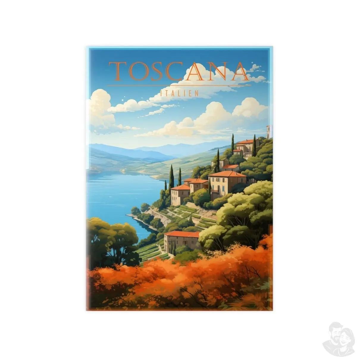 Toskana Poster - Elegantes Italien - Poster als Illustration - Poster bei HappyHugPixels