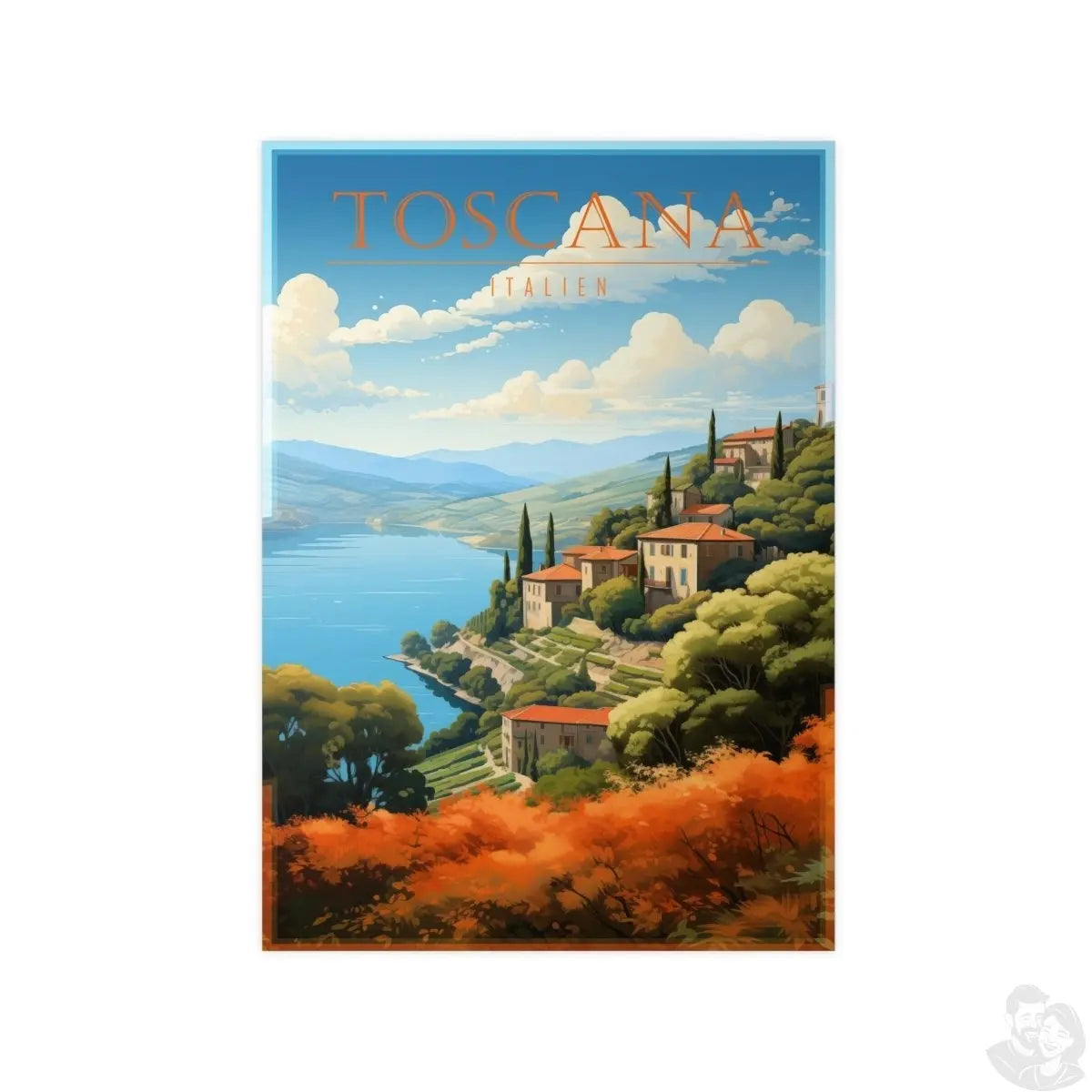 Toskana Poster - Elegantes Italien - Poster als Illustration - Poster bei HappyHugPixels