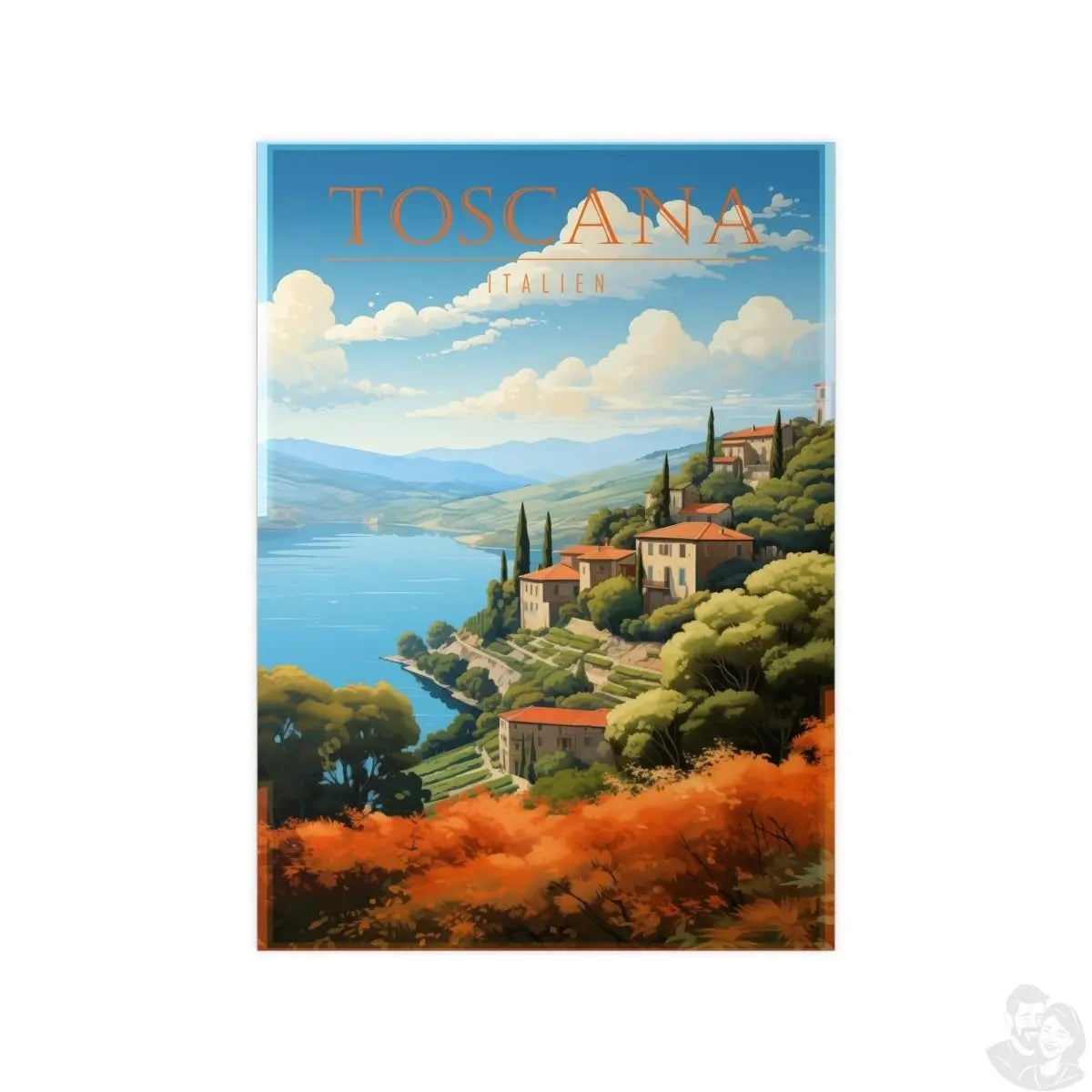 Toskana Poster - Elegantes Italien - Poster als Illustration - Poster bei HappyHugPixels