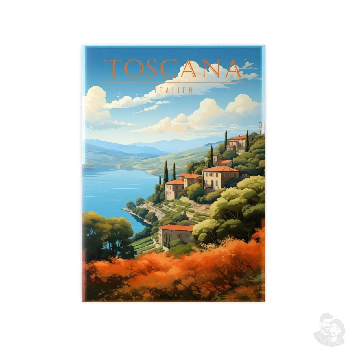 Toskana Poster - Elegantes Italien - Poster als Illustration - Poster bei HappyHugPixels