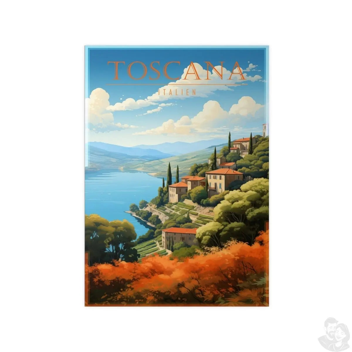Toskana Poster - Elegantes Italien - Poster als Illustration - Poster bei HappyHugPixels