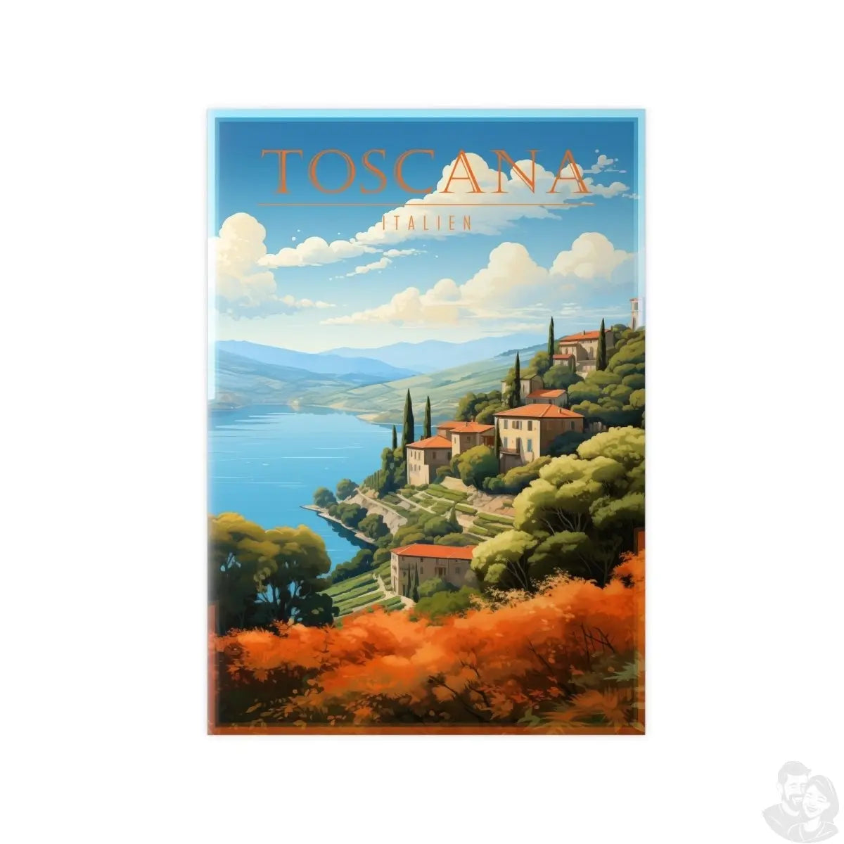 Toskana Poster - Elegantes Italien - Poster als Illustration - Poster bei HappyHugPixels