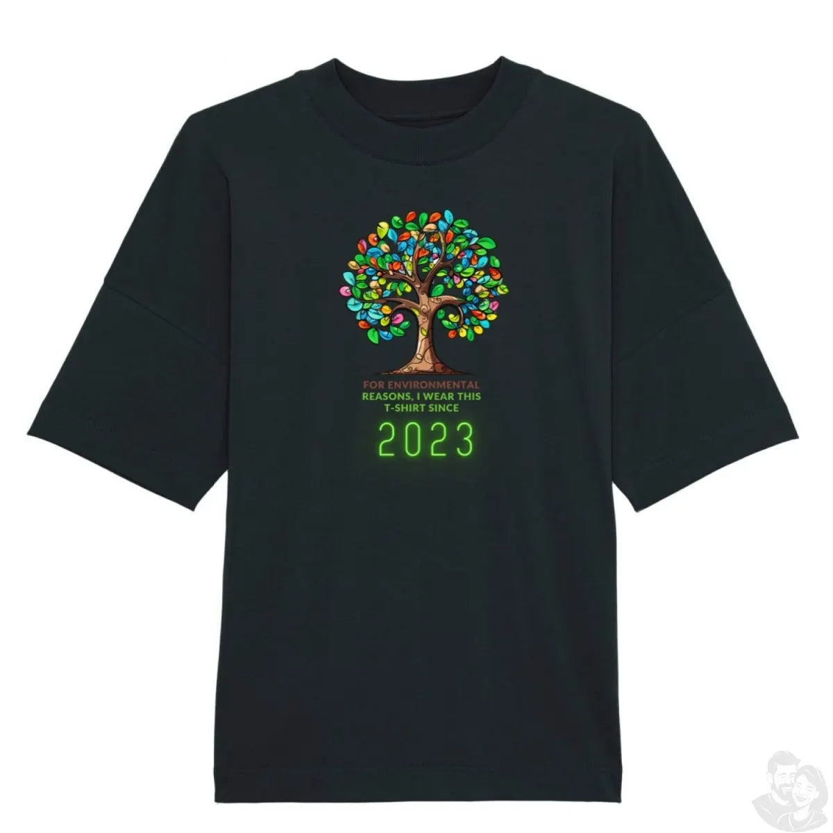 Umwelt Baum T - Shirt mit 2023 - Statement - Stilvolle Bio - Baumwolle - T - Shirt bei HappyHugPixels
