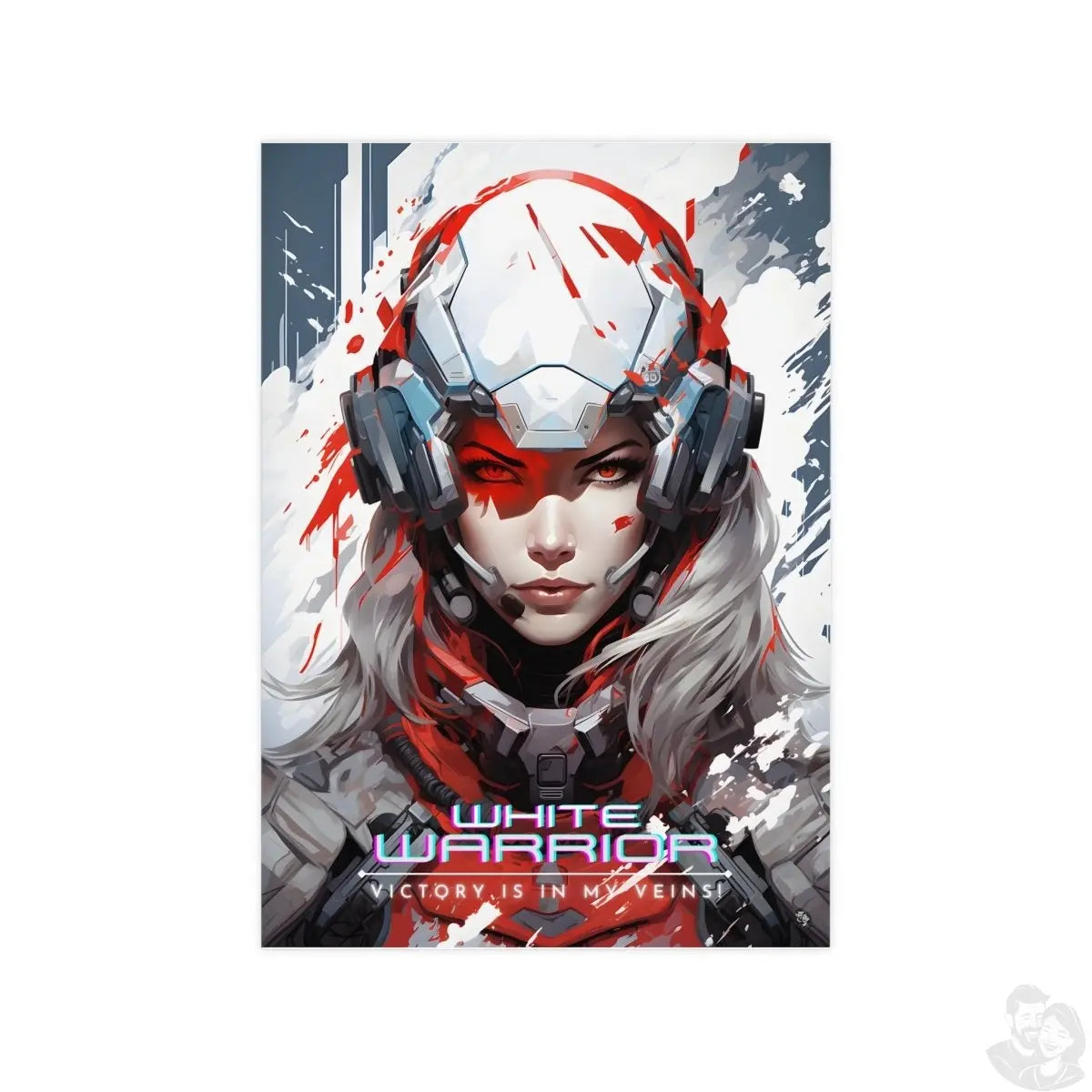 White Warrior Gaming Poster - Siegerin in der Schlacht des Guten - Poster bei HappyHugPixels