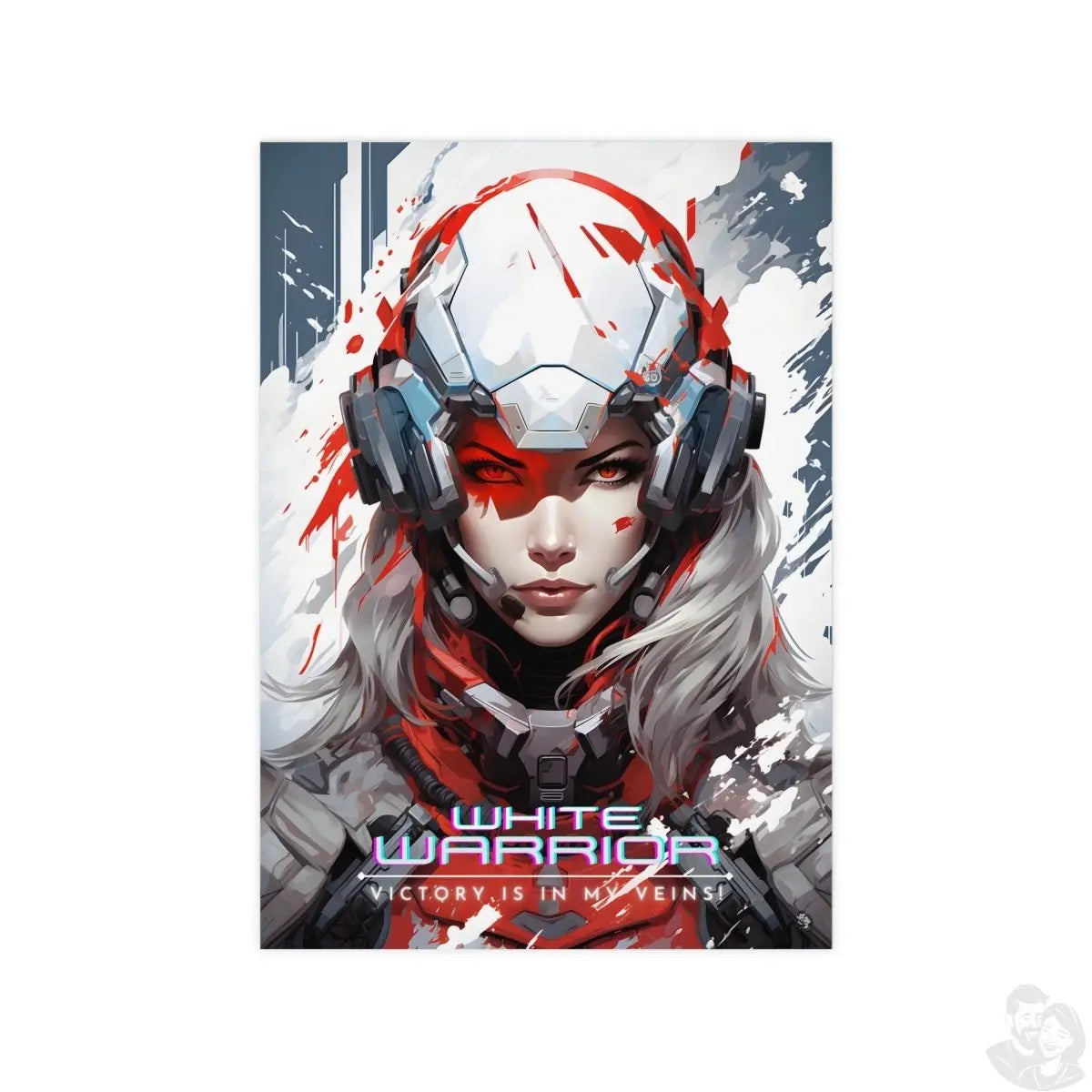 White Warrior Gaming Poster - Siegerin in der Schlacht des Guten - Poster bei HappyHugPixels