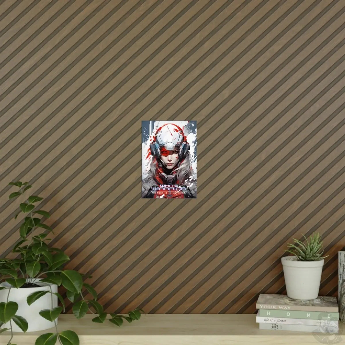 White Warrior Gaming Poster - Siegerin in der Schlacht des Guten - Poster bei HappyHugPixels