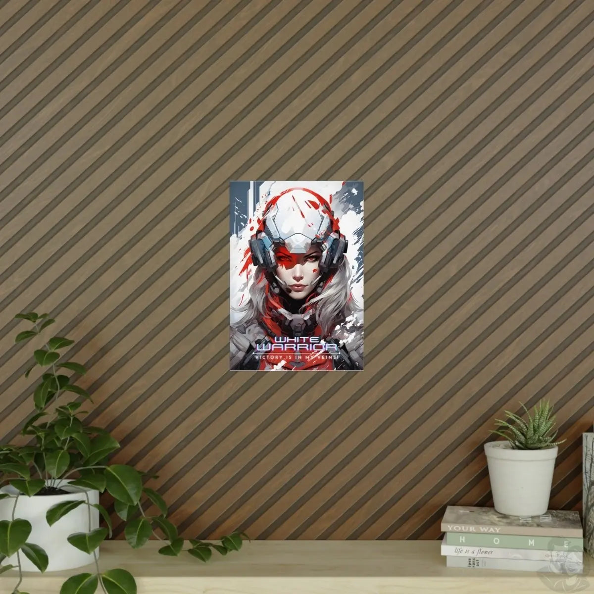 White Warrior Gaming Poster - Siegerin in der Schlacht des Guten - Poster bei HappyHugPixels