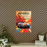 Sportwagen Poster - Art - Illustration: Speedcar - Poster bei HappyHugPixels