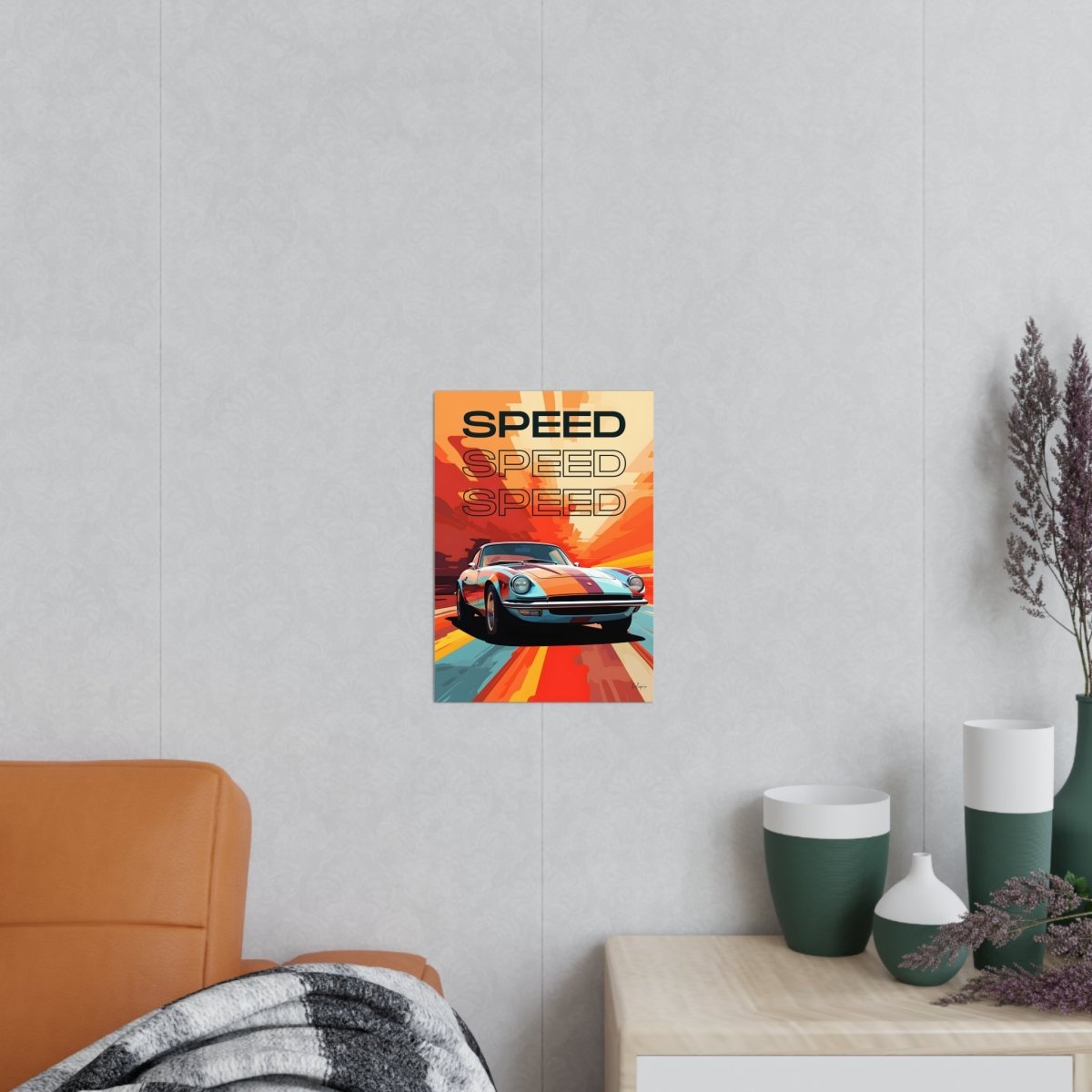 Sportwagen Poster - Art - Illustration: Speedcar - Poster bei HappyHugPixels