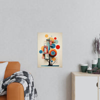 Bauhaus Poster Baum - Moderne Bauhaus Ästhetik - Abstraktes Design - Poster bei HappyHugPixels