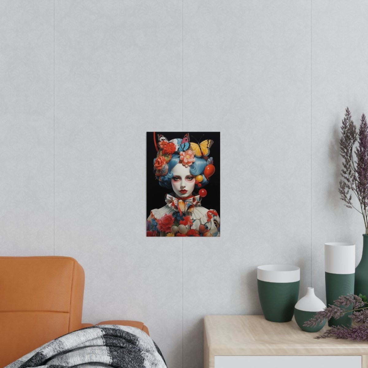 Butterfly Kunstposter Elegance : Renaissance der Farben - Poster bei HappyHugPixels