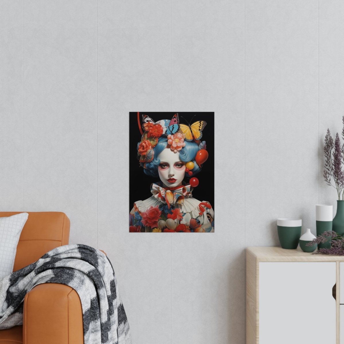 Butterfly Kunstposter Elegance : Renaissance der Farben - Poster bei HappyHugPixels