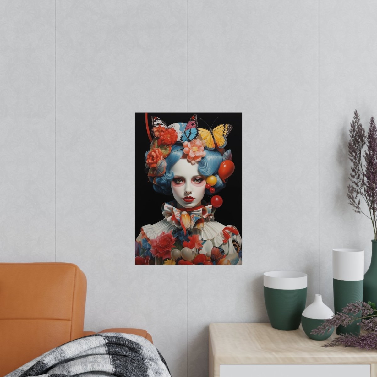 Butterfly Kunstposter Elegance : Renaissance der Farben - Poster bei HappyHugPixels