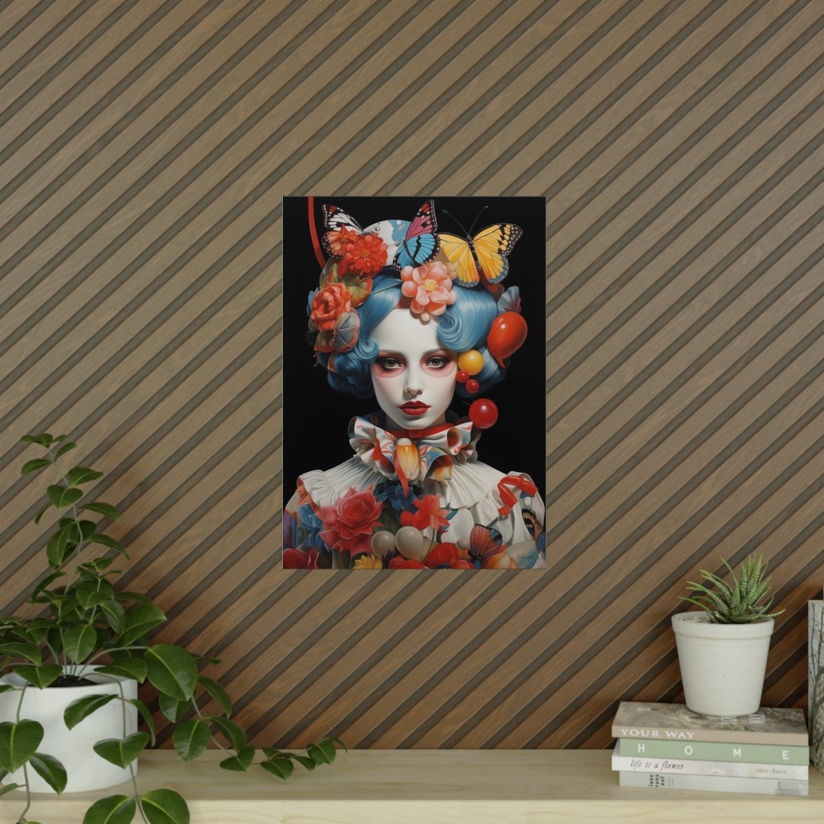 Butterfly Kunstposter Elegance : Renaissance der Farben - Poster bei HappyHugPixels