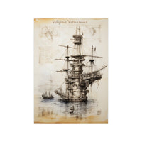 Bohrinsel daVinci Poster - KI Renaissence Illustration Adaption - Poster bei HappyHugPixels